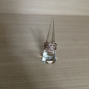 Express Rose Gold Stackable Rings 8